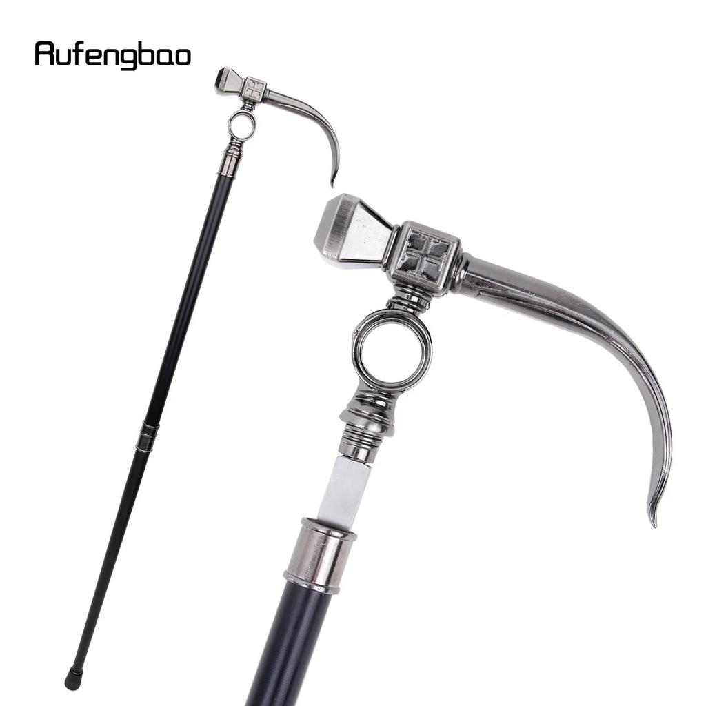 Long Hammer Walking Stick with 26cm Hidden Sword Self Defense Fashion Cane Sword Halloween Cosay Cro
