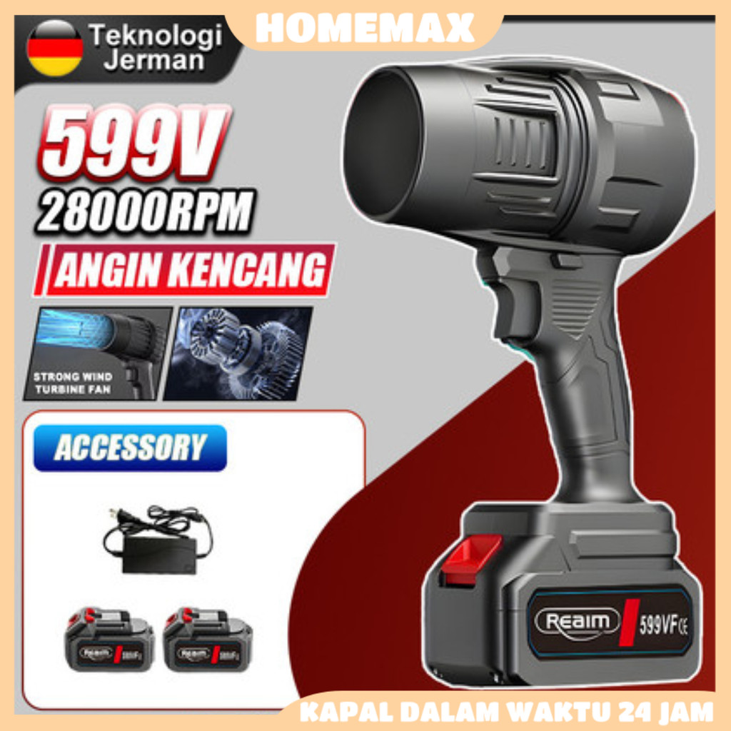 Mesin Blower Mini Portable Cordless Brushless Jet Fan Turbo Blower Angin