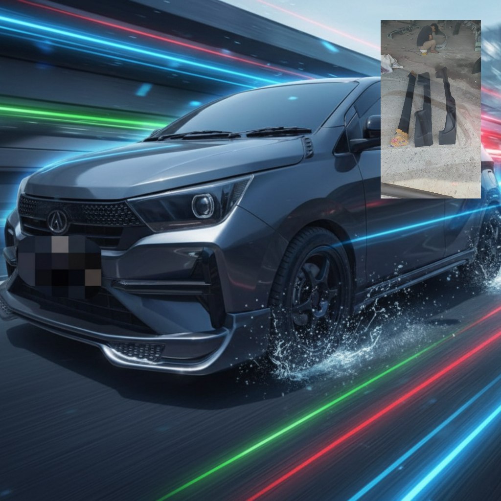 BUMPER/BEMPER bodykit ayla bodykit new ayla bodykit all new ayla 2023 2024 2025