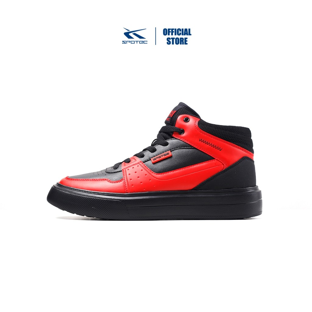 Spotec Sneakers Denver Sepatu Sneakers Pria Wanita Merah - Hitam