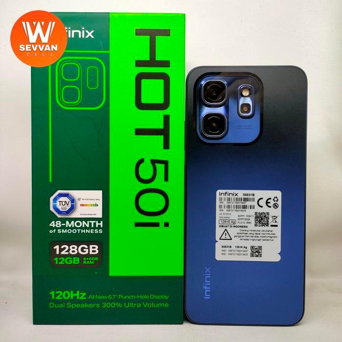 Handphone Infinix Hot 50i Ram 6 128GB - E