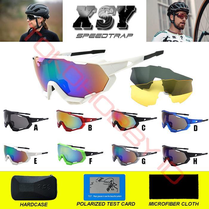 Kacamata Sepeda Gowes Lari Hiking Polarized Speedtrap not Rockbros XSY - Kode A