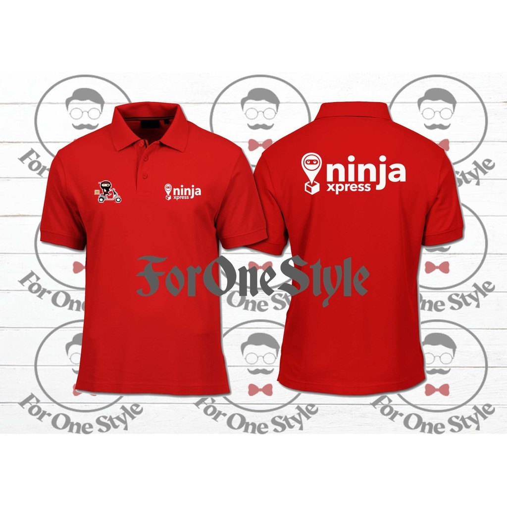 POLOSHIRT NINJA XPRESS - Polo Ninja Xpress - Kaos Ninja Xpress - Baju Ninja Xpress kurir - Custom - 