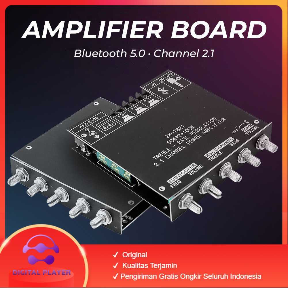 Bluetooth 5.0 Amplifier Board 50Wx2+100W TPA3116D2 - ZK-TB21