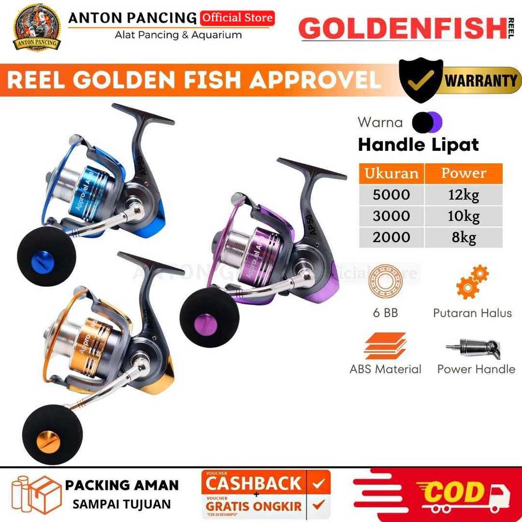 Reel Golden Fish Approvel AP 2000 5000 Untuk Kolam Atau Laut