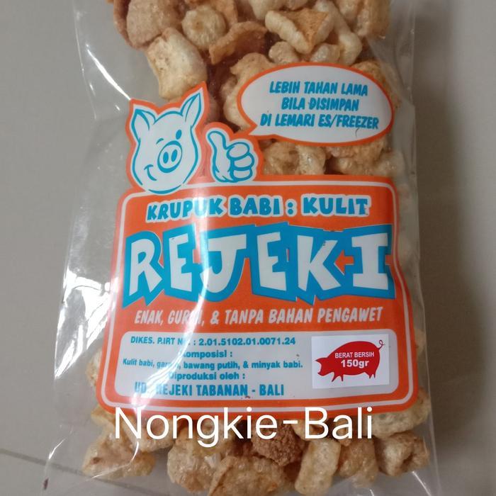 Krupuk Kulit Babi Rejeki khas Bali 150 gram