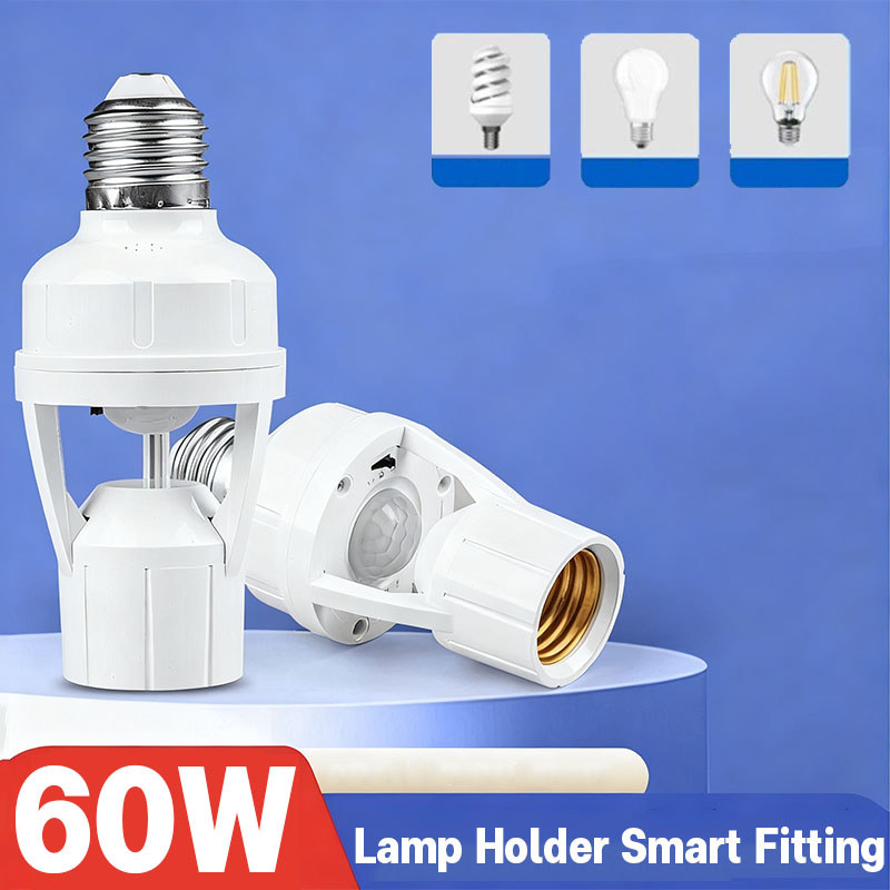 Lamp Holder Smart Fitting Infrared Sensor Fitting Lampu Sensor Gerak Gerak Otomatis Manusia 60W