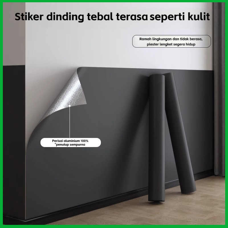 Wallpaper Dinding Perekat Diri - Stiker Dinding Tahan Air & Lembab, Mudah Dipasang untuk Kamar & Rua