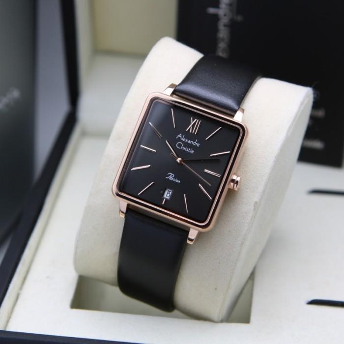 Jam Tangan Wanita Alexandre Christie 2878 AC2878 AC 2878| 100% ORI - Hitam Rosegold