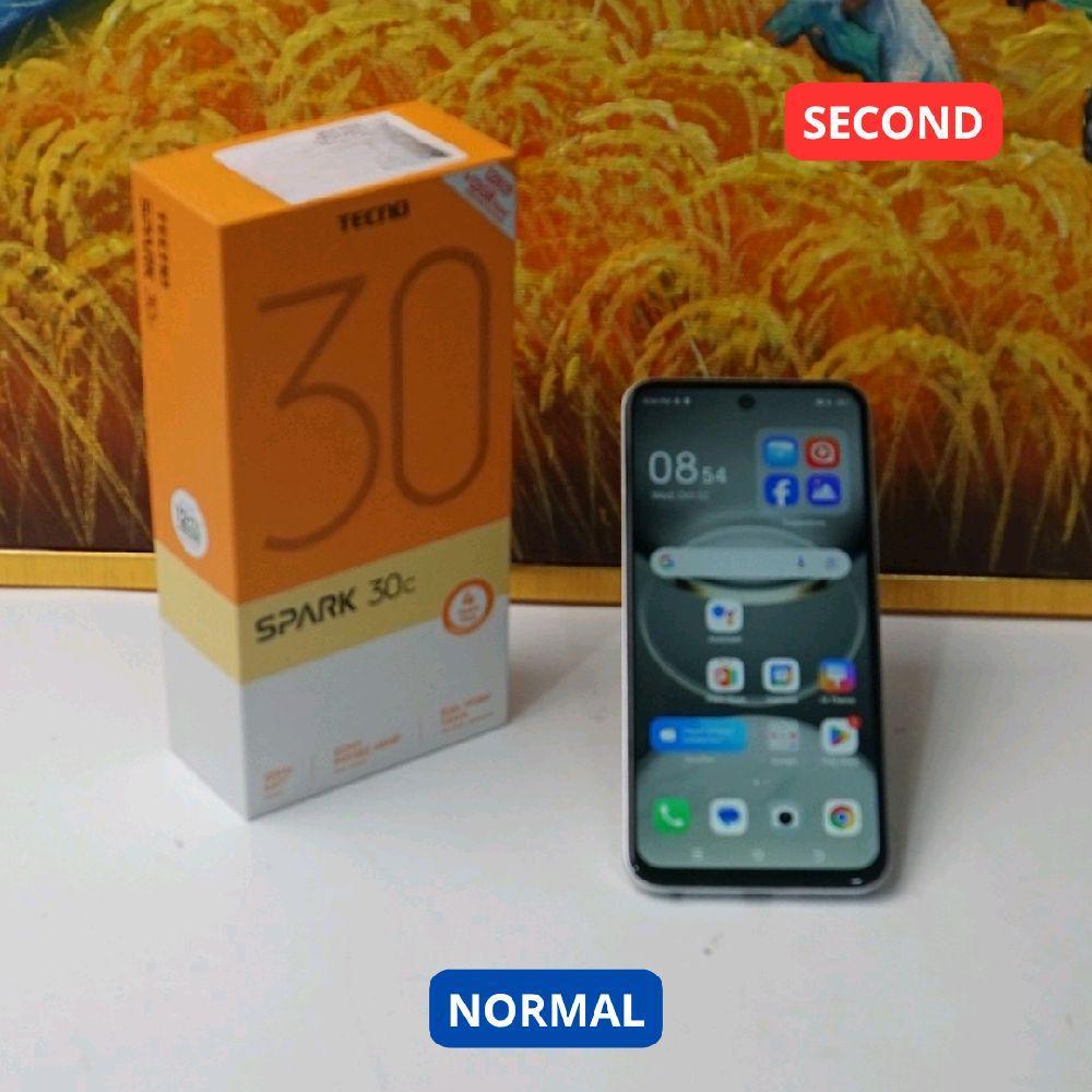 TECNO SPARK 30C 6/128 GB HP SECOND ORIGINAL SINAR MUTIARA CELL