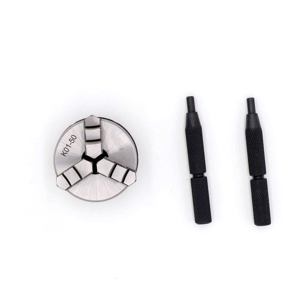 SANOU K01-50 3 Jaw Mini Lathe Chuck Self-centering Chuck M14-1 thread 2'' Inch