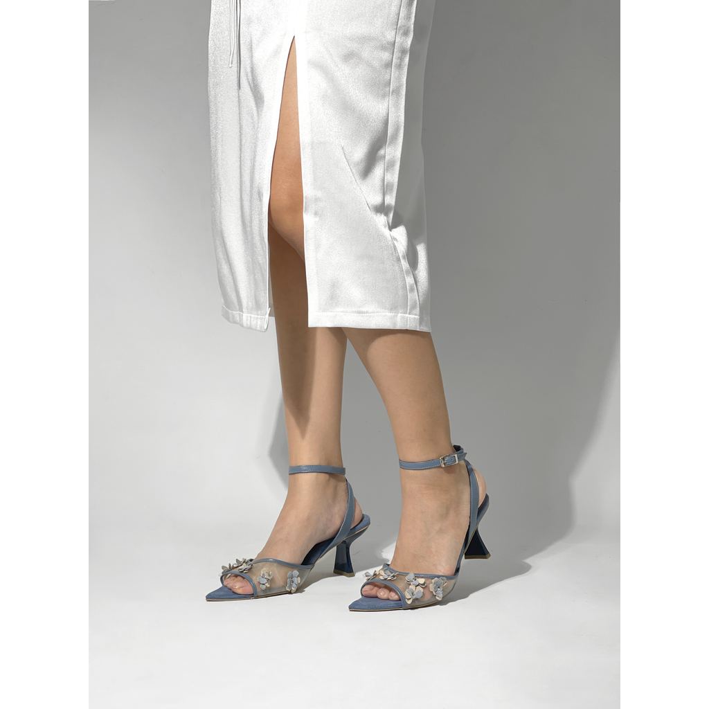 Fleur - Ladies Heels - Steel Blue (Koleksi WATT for Natalia Kiantoro JFW 2026)