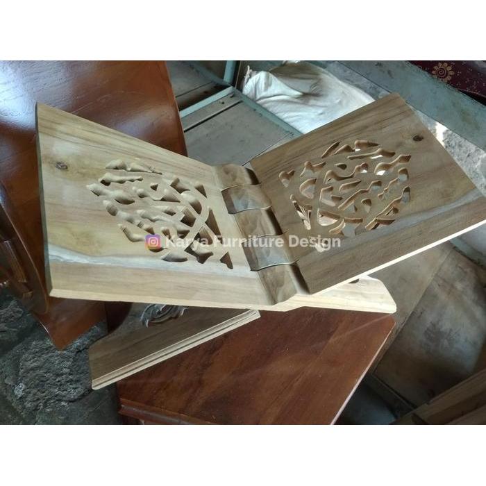 Rekal Alquran Tempat Alas Baca Rehal Kayu Grosir KK4
