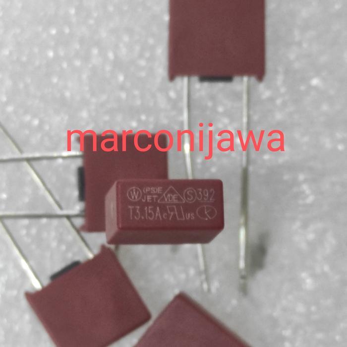 Fuse 3,15A 250V kotak T3,15A 250Vac BERKUWALITAS...