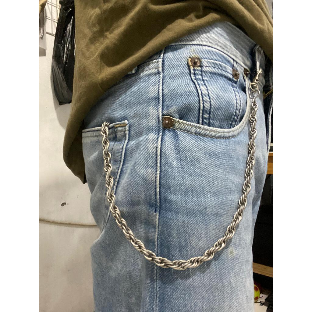 Rantai celana punk style tambang jeans chain denim waist - rantai celana jeans gaya punk hip hop fas