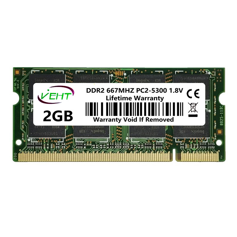 10Pcs DDR2 2GB 4GB Laptop Memory Ram 533 667 800Mhz PC2 5300 6400 200Pin 1.8V Non-ECC Unbuffered SO-