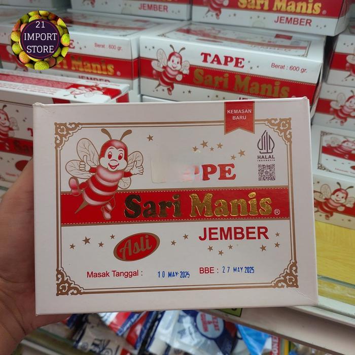 Tape Sari Manis Jember | Tape Singkong Sari Manis Jember 650 grm | 1 Pack