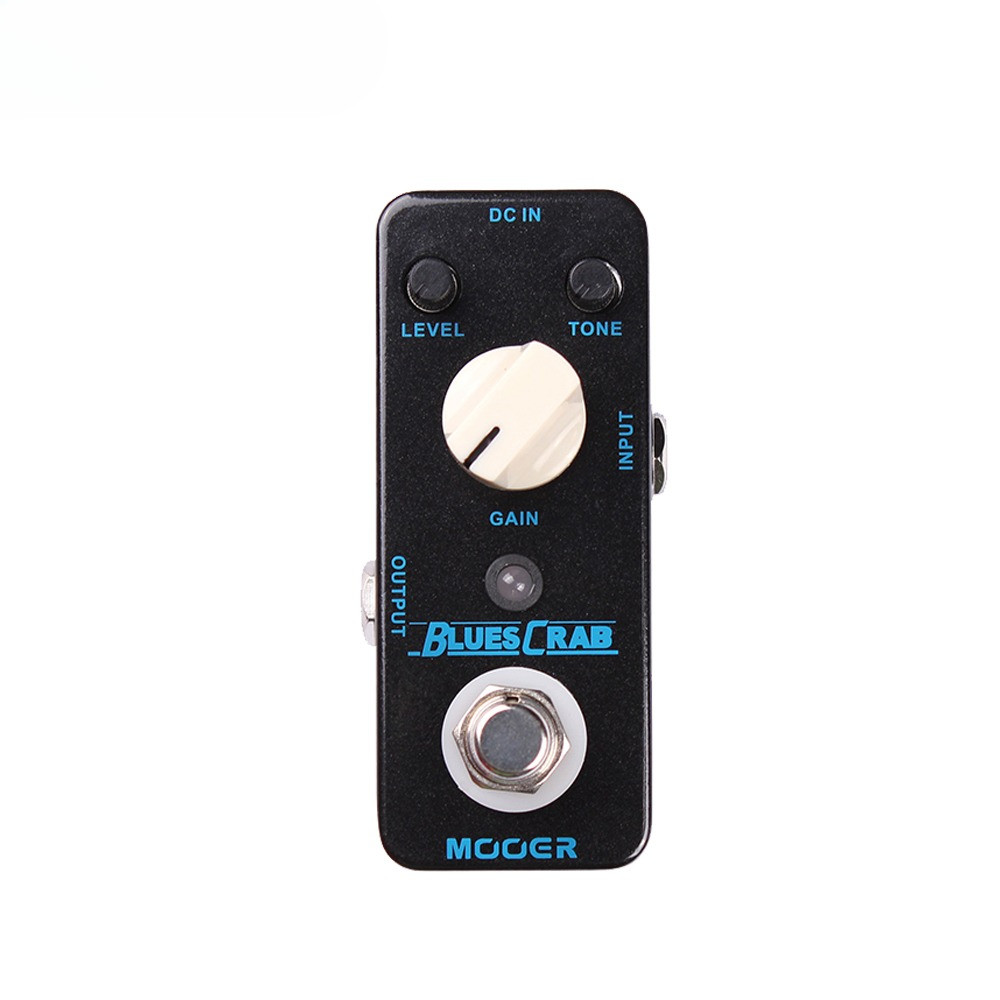 MOOER BLUES CRAB Guitar Pedal Blues Overdrive Guitar Effect Pedal True Bypass Full Metal Shell Micro
