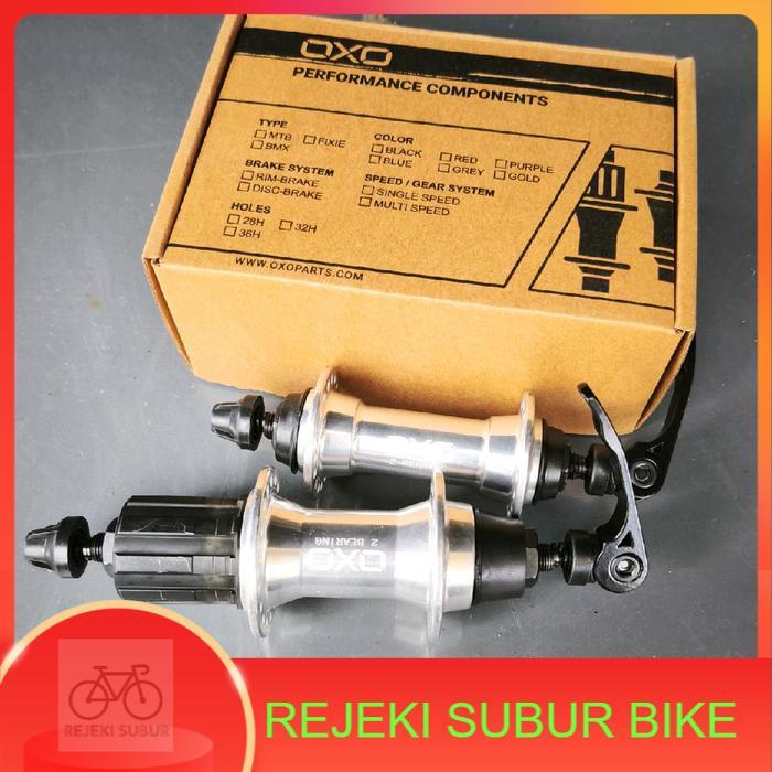 Hub freehub 36 Hole lubang 36 Silver untuk sepeda dengan sprocket slop cassete 8 9 10 speed bearing 