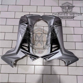 SAYAP LUAR DEK LUAR LEGSHIELD LEKSIL LUAR HONDA SUPRA X 125 NEW BATMAN SILVER SET STRIPING