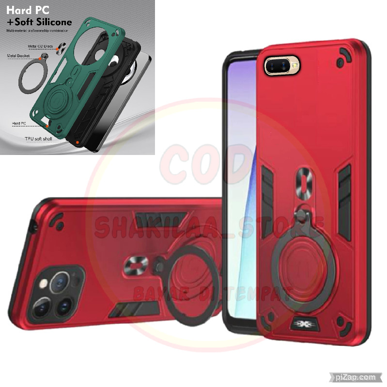 CASE HP OPPO A3S/REALME C1 CASE ROBOT HIT EYE RING PRO CAMERA HARDCASE ARMOR NEW COVER