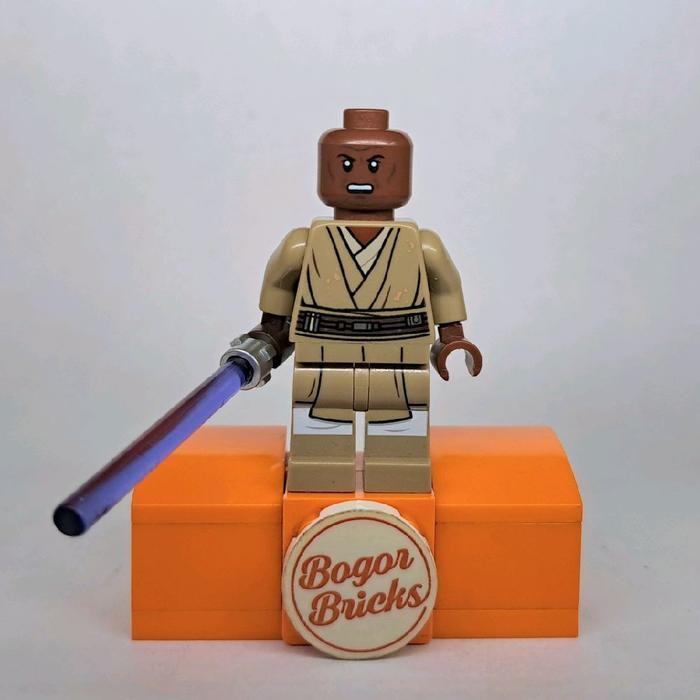Lego Minifigure Star Wars - Mace Windu sw1165 (From UCS Republic Gunship) RESTRO