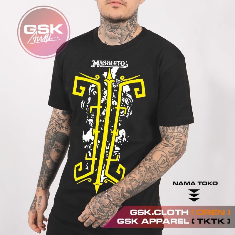 KAOS MASBERTO ANTI BADAI PLASTISOL SUBCULTURE INDONESIAN GRUNGE  PRIA WANITA 30S