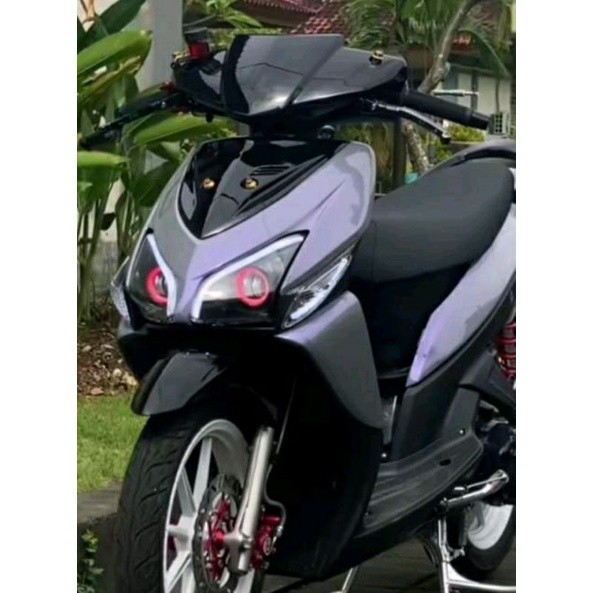 cover full body halus honda vario 110 cw karbu silver lembayung ungu
