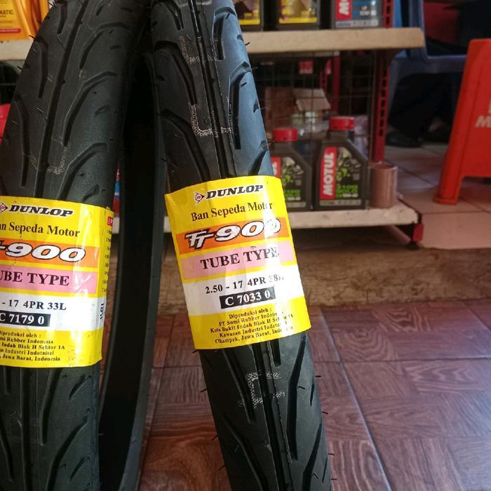 Ban Motor Supra X 125 Ring17 Dunlop TT900 2.25, 2.50, 2.75-17 Tubetype Ban Motorcycle - 2.50-17