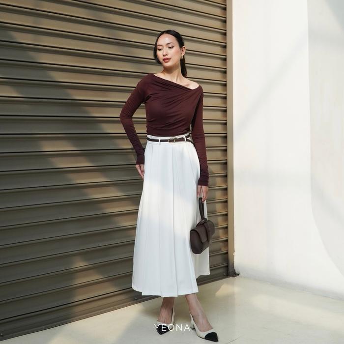 promo  -YEONA - SAVVA SKIRT | A-Line Skirt - Bee (Midi), S