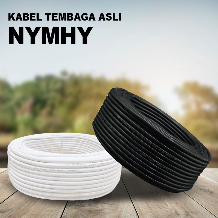 Kabel Listrik NYMHY / Kabel Listrik Tembaga Asli Panjang 50 Yard SNI