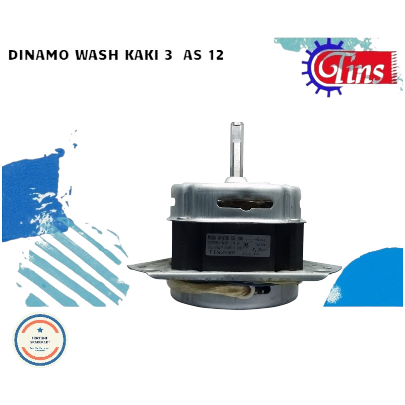DINAMO MESIN PENCUCI WASH MOTOR XD 180 Watt PENGGILING MOTOR WASH NO 27 MEREK TINS