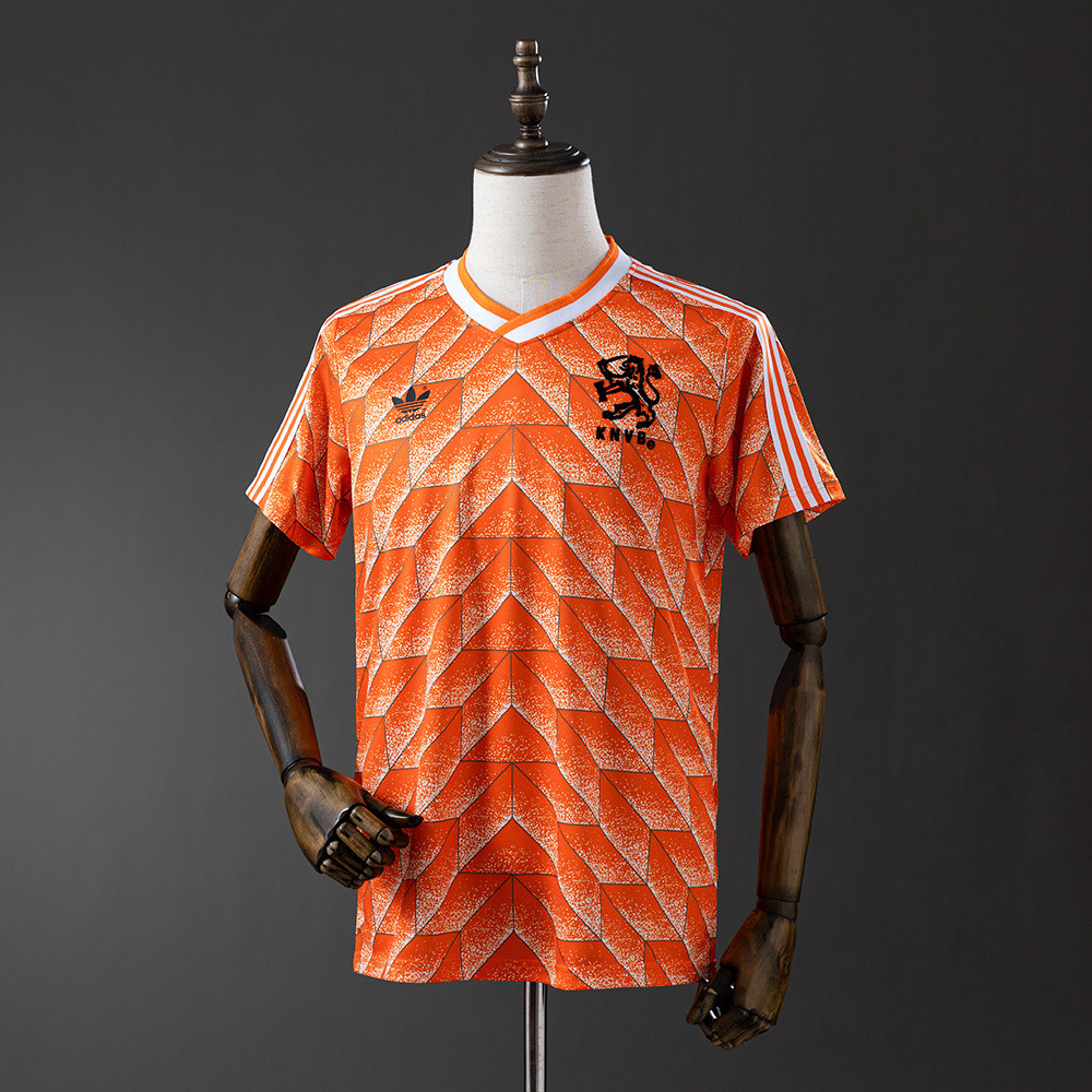 Jersey Retro 1988 Holland Home Retro T shirt pria