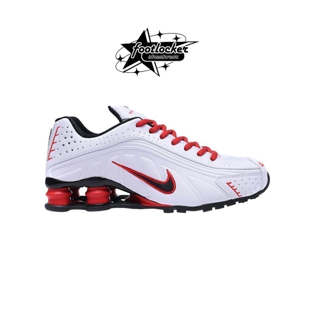 Sneakers Nike Shox R4 White Red Original