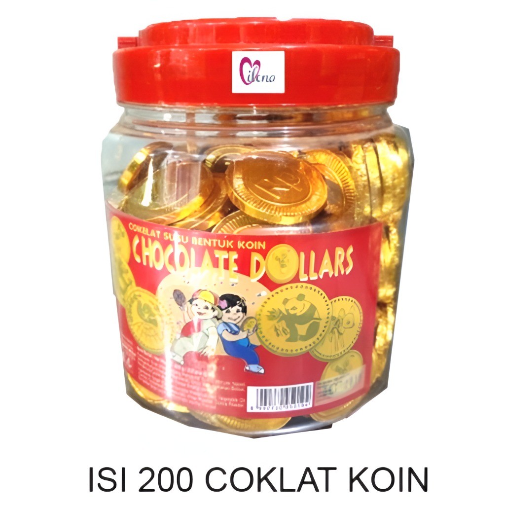 Coklat Koin Coin Coklat Dollar Dollars 1 Toples Coklat Susu Bentuk Koin Murah