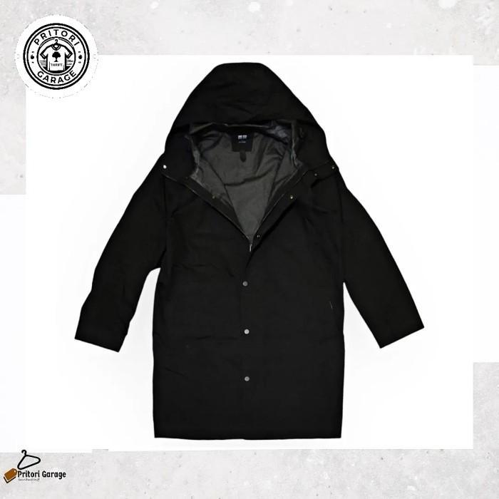 Outdoor Parka 3D Cut Blocktech Water Repellent Hoodie Jacket Uniqlo Black Color Vintage M fit L