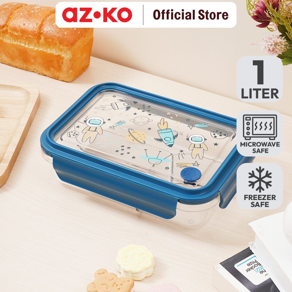 AZKO Ataru Cirby Kotak Makan Food Container Bento Box Wadah Makanan Meal Box Tempat Bekal Lunch Box 