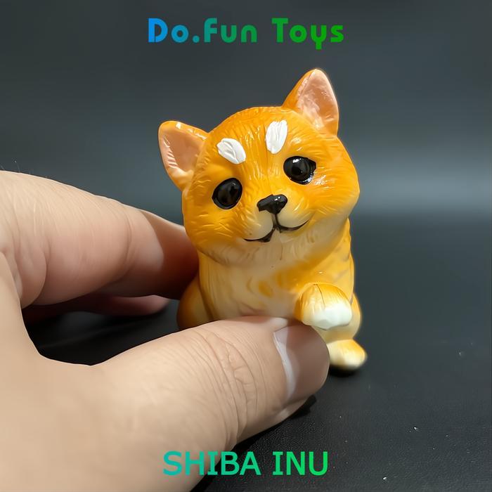 "TNKSYU" - Cute Animal Figurine / Mainan Miniatur Hewan Lucu - SHIBA INU DOG Mainan
