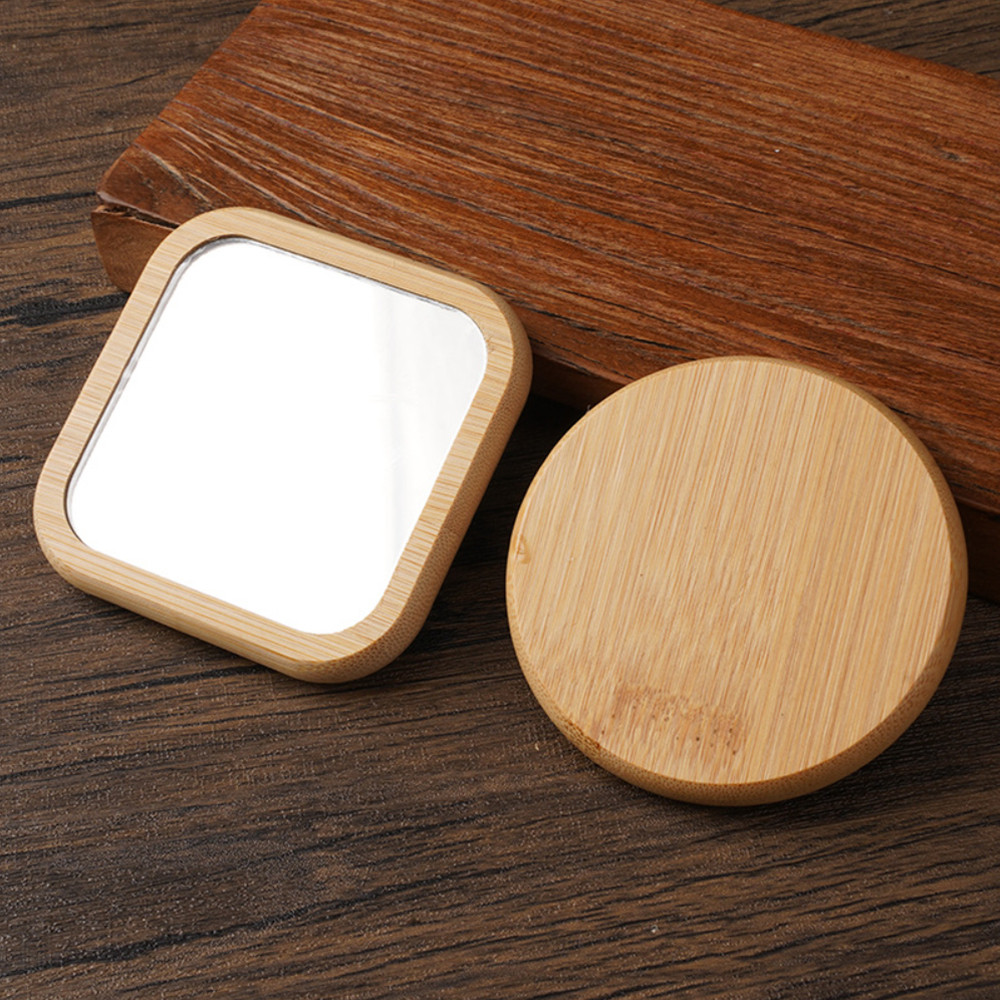 Handheld Mirror Clear Round Cosmetic Mirror Mini Pocket Mirror Simple For Personal Use OnTheGo Handb