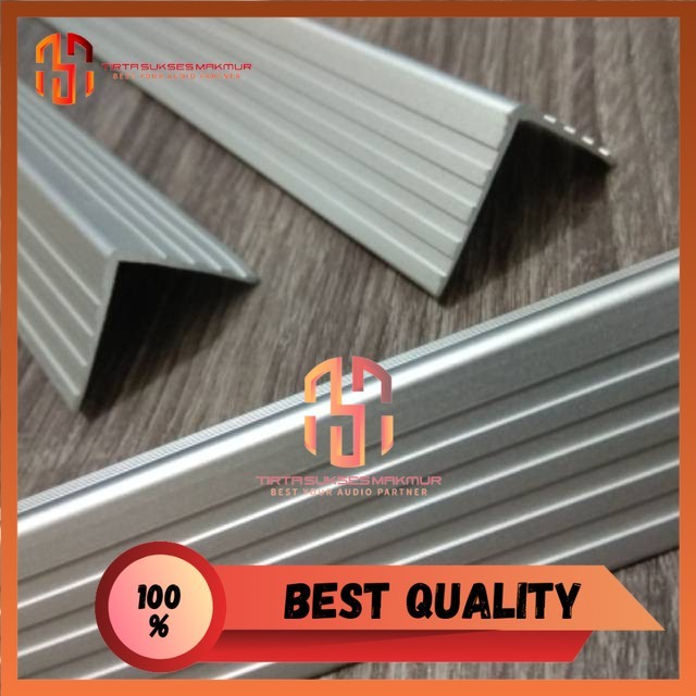 siku alumunium lis L hardcase alumunium panjang 3meter import wajib potong