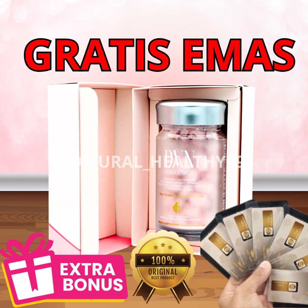 BIG SALE  DVN Collagen Kolagen Kemasan Baru DVINE D VINE Colagen Candy Original 60 Tablet 100% Origi
