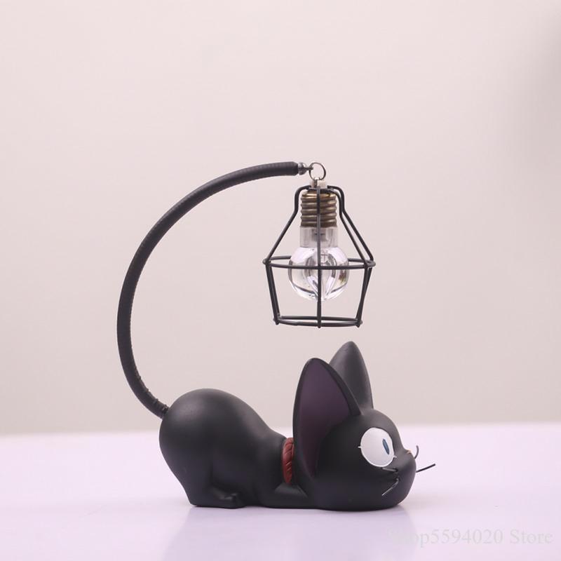 Miniature Cat LED Night Lamp Creative Resin Cat Animal Night Lamp Kitty Table Lamp Childrens Cartoon