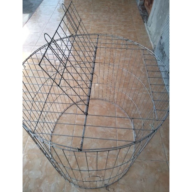 [CAHAYA PETSTORE] Kurungan bulat D80 galvanis ayam jago