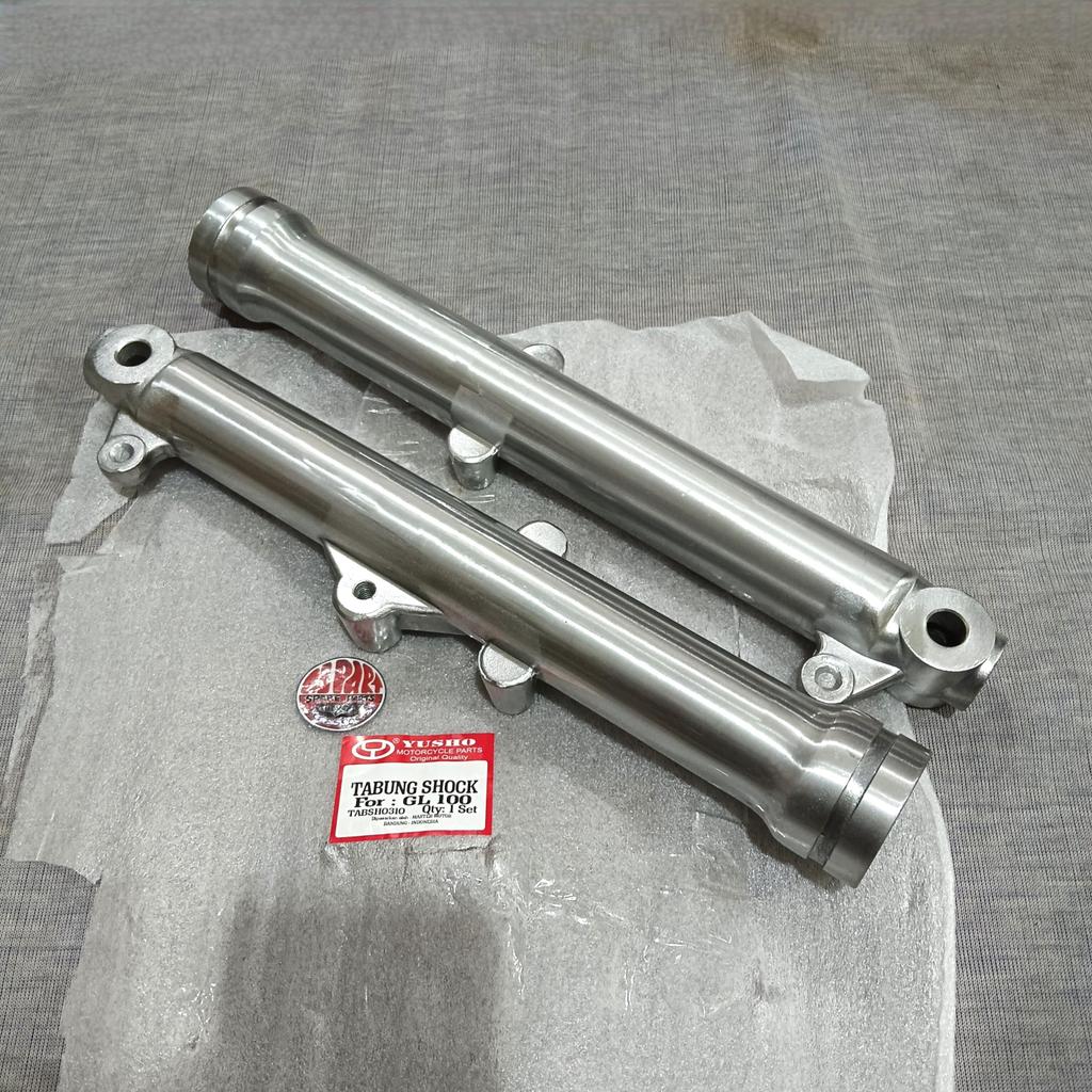 [3E Parts & Acc]  Tabung As shock GL100 GL125 GL 100 Botom Skok Shockbreaker depan Set  Barang Langk