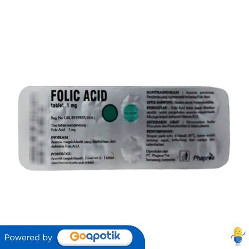 Asam Folat Phapros 1 Mg Strip 10 Tablet