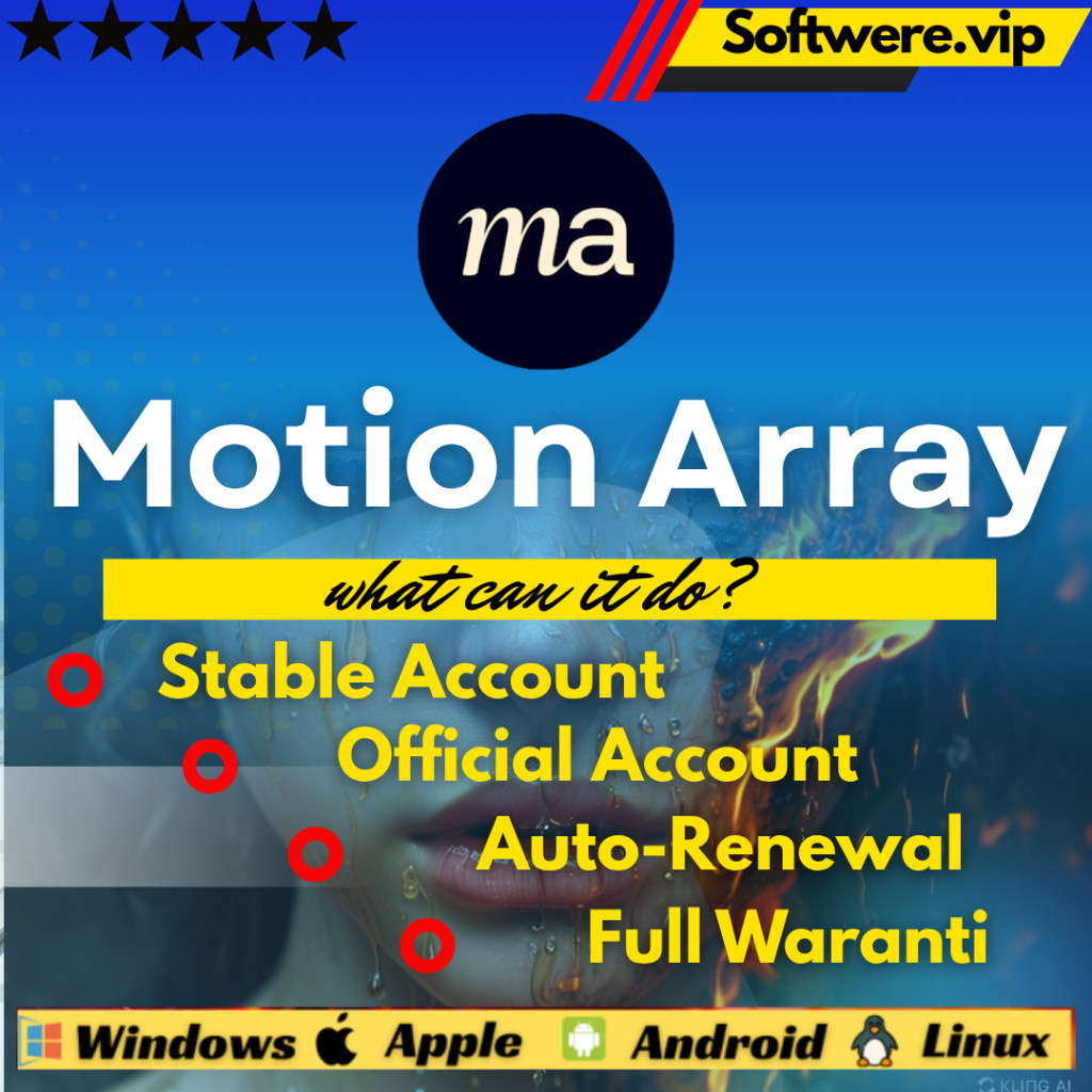 Array Premium* [ MONTHLY]* Platform Pembuat Film Pembuatan Video Akun Asli Motion Array Premium