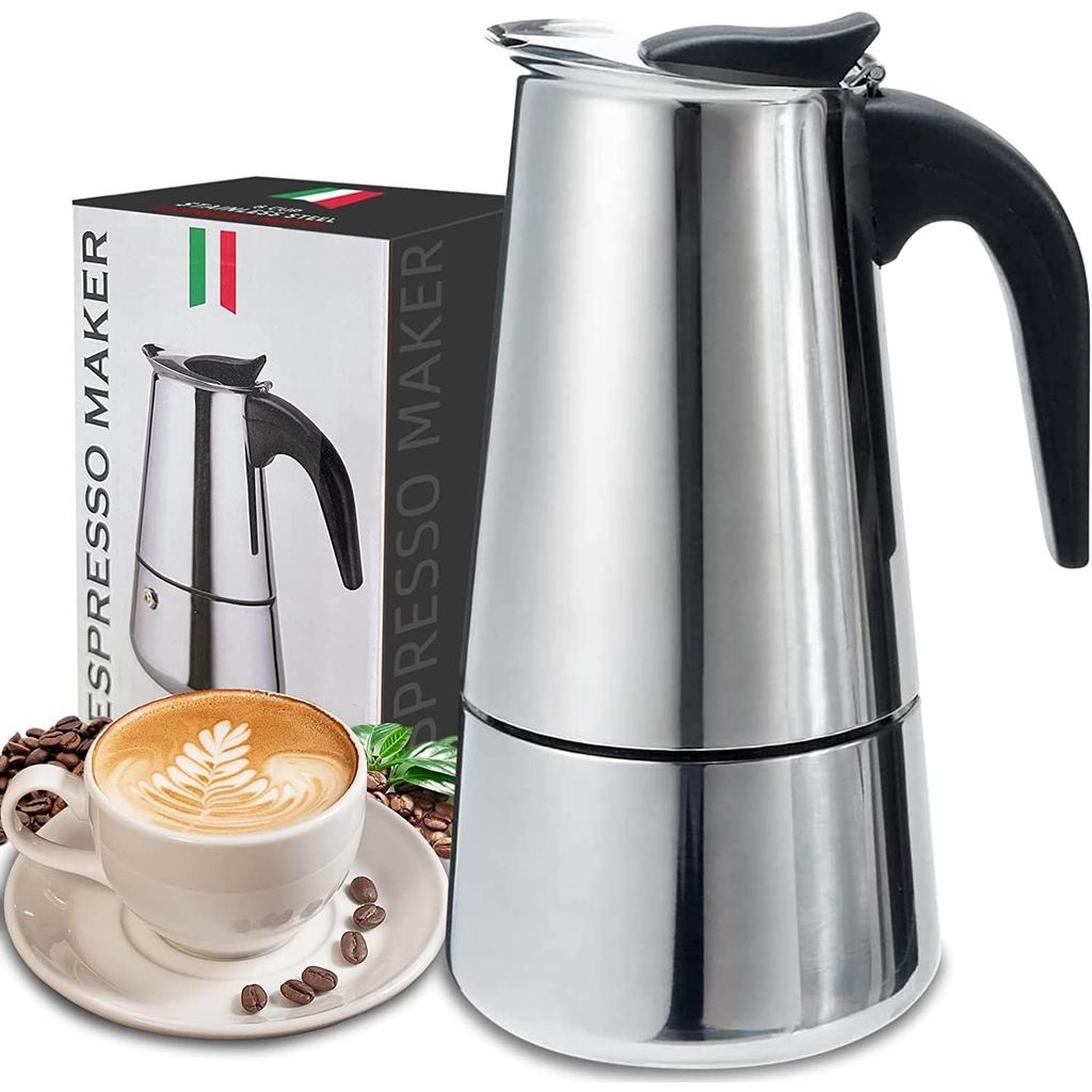 4/6/9 Cups Moka Pot Caffe Machine Espresso Cups Coffee Makers Latte Percolator Stove Top Moka Coffee