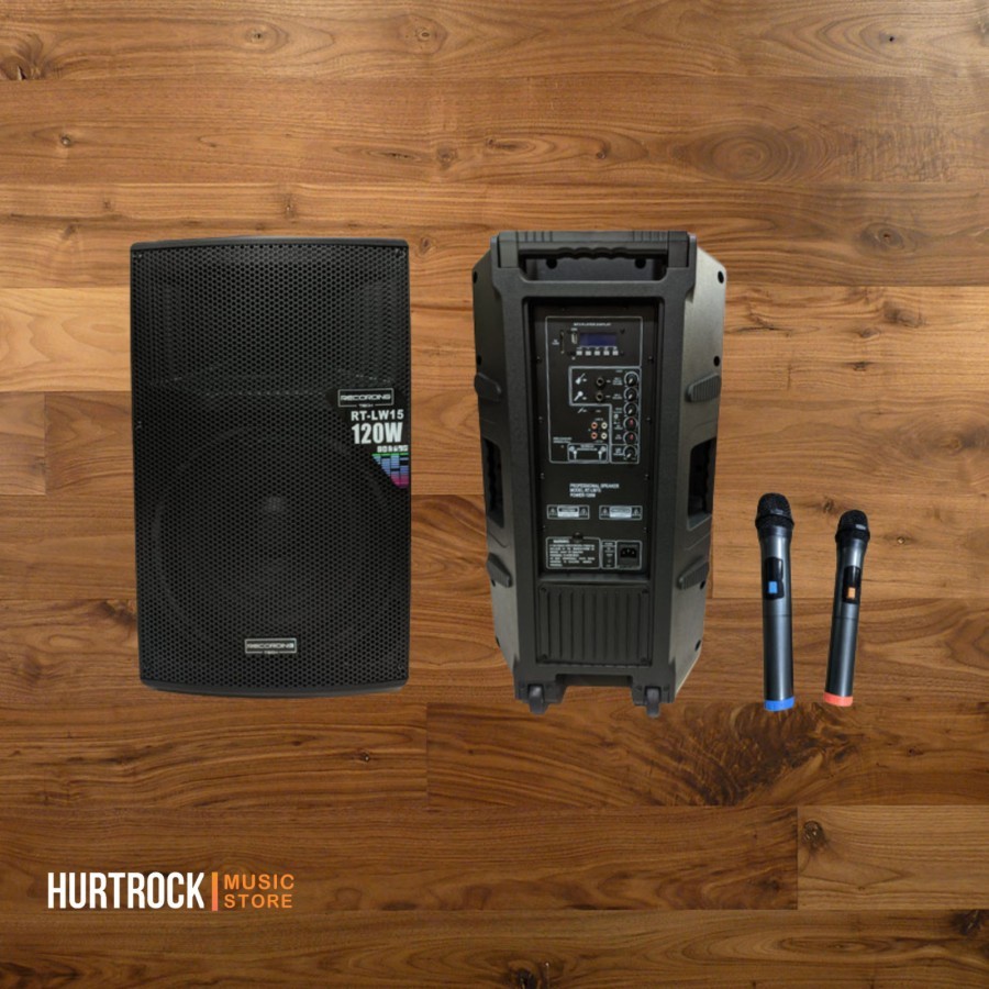 Speaker Aktif Recording Tech LW-15 Portable Speaker 2 Mic Wireless