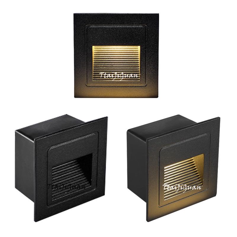 3W 5W Outdoor LED Wall lamp IP65 LED Stair Light Step Light Recessed buried lamp Waterproof Staircas