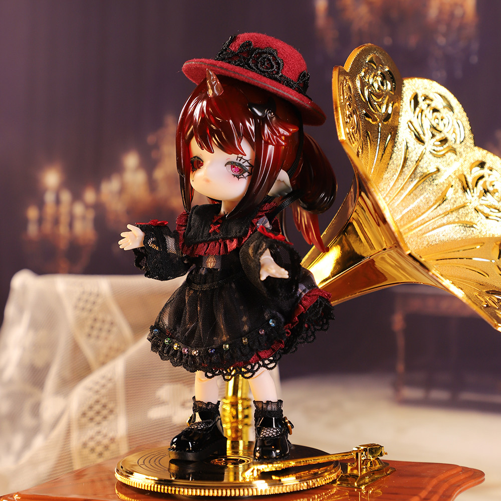 Ob11 Doll Dark Magic Queen Lolita Set Dress Vintage Doll maid dress skirt suit For Ob11,Molly, Gsc,1